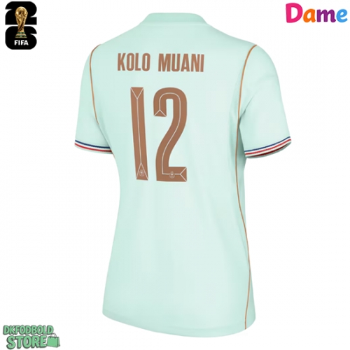 Frankrig Randal Kolo Muani #12 Replika Udebanetrøje Dame VM 2026 Kortærmet